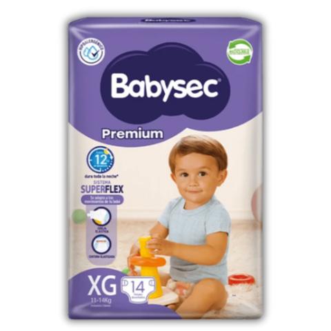 Pañal Babysec Xg X14