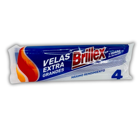 VELAS EXTRA GRANDES BRILLEX