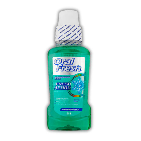 Enjuague Bucal Menta Fresca 700ml Oral Fresh