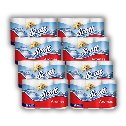 Manga Pepel Higenico Scott Aromas 6unid