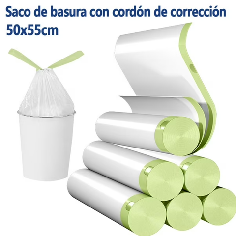 Bolsa De Basura Con Cordon 50x55