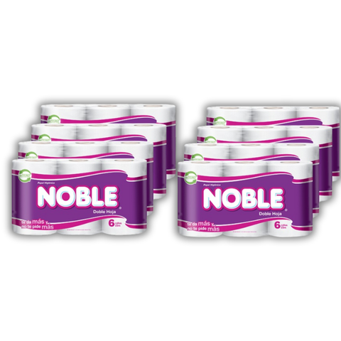 Manga Papel Higenico Noble 6x8 23mtros 48 ROLLOS