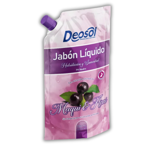 Jabon Liquido Maqui Y Acai 750ml Deosol