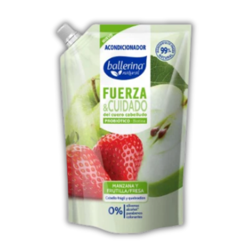 ACONDICIONADOR BALLERINA MANZANA FRUTILLA 750ML