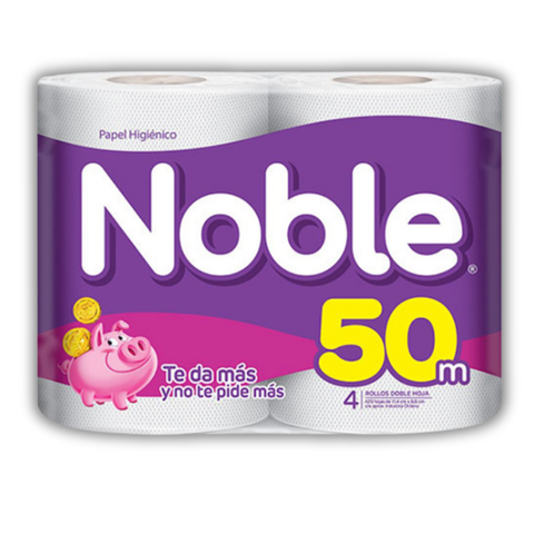 PAPEL HIGIENICO NOBLE 50MTR DH UNIDAD