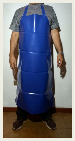 Pechera PVC Azul 0,70 x 1,10 mts