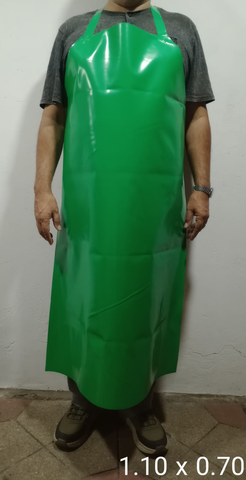 Pechera PVC Verde 0,70 x 1,10 mts