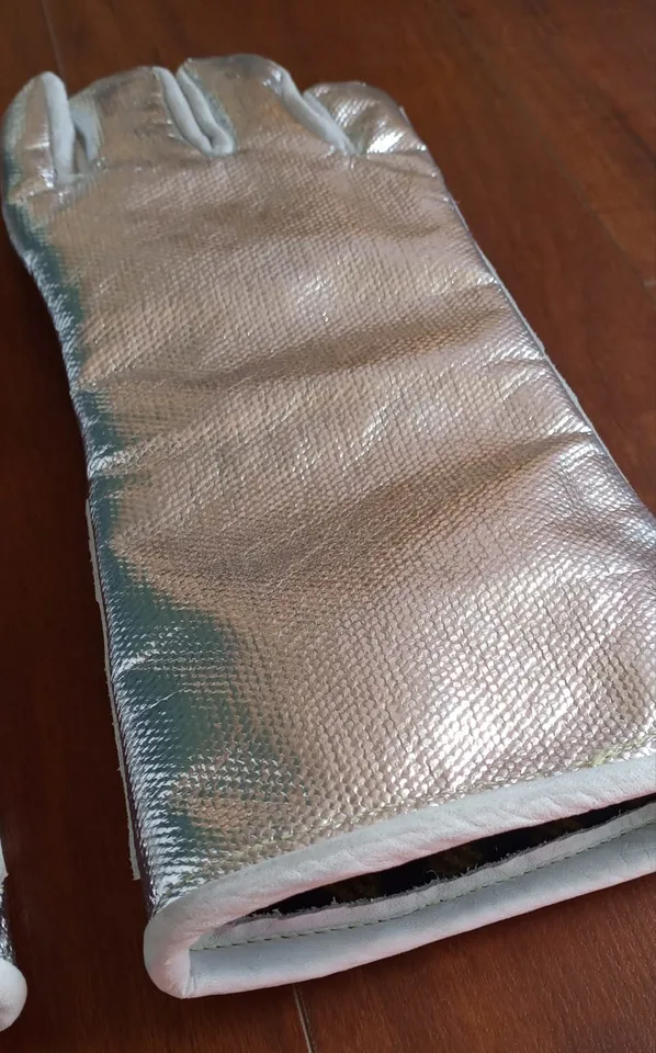 Guante kevlar aluminizado 36 cm para alta temperatura